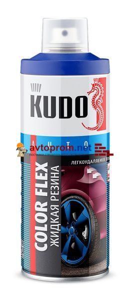 Жидкая резина аэрозольная KUDO KOLOR FLEX черная (KU-5502) в Автопром Жидкая резина аэрозольная KUDO KOLOR FLEX черная (KU-5502)