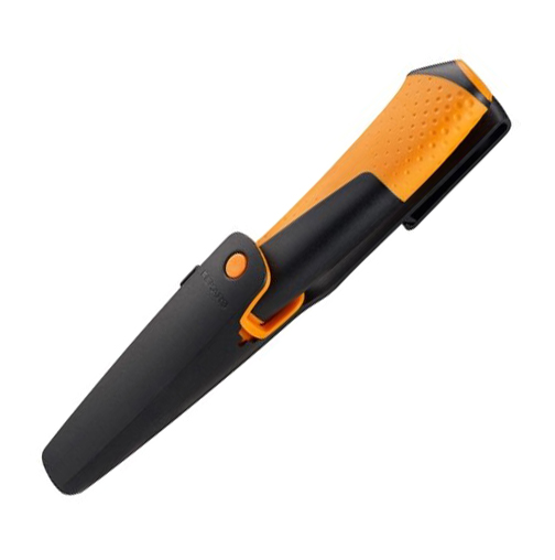Нож универсальный Fiskars 1023618 с точилкой (215мм) в Автопром Нож универсальный Fiskars 1023618 с точилкой (215мм)