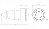 Розетка кабельная Bemis 4/32А 380В (20-069) каучуковая в Автопром Розетка кабельная Bemis 4/32А 380В (20-069) каучуковая