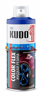 Жидкая резина аэрозольная KUDO KOLOR FLEX черная (KU-5502) в Автопром